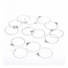 Budget 😍 Beads Unlimited Silver Plated Hanging Hoops 25mm 10 Pack ⌛