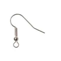Promo ⌛ Beads Unlimited Silver Long Ballwire Fish Hooks 6 Pack 🛒