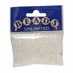 Discount ⭐ Beads Unlimited Clear Rainbow Rocaille Beads 2.5mm X 3mm 50g ⌛