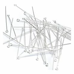 Best deal 🔔 Beads Unlimited Silver Plated Eyepins 50mm 85 Pack 😍