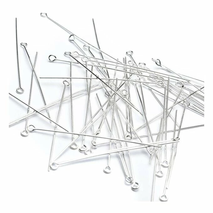 Best deal π Beads Unlimited Silver Plated Eyepins 50mm 85 Pack π 3 Best deal π Beads Unlimited Silver Plated Eyepins 50mm 85 Pack π
