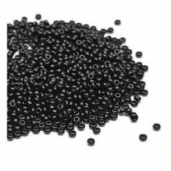 Outlet 🔔 Beads Unlimited Opaque Black Rocaille Beads 2.5mm X 3mm 50g ✔️