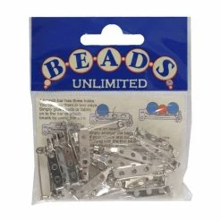Deals 😉 Beads Unlimited Brooch Bar Findings 25mm 18 Pack 🥰
