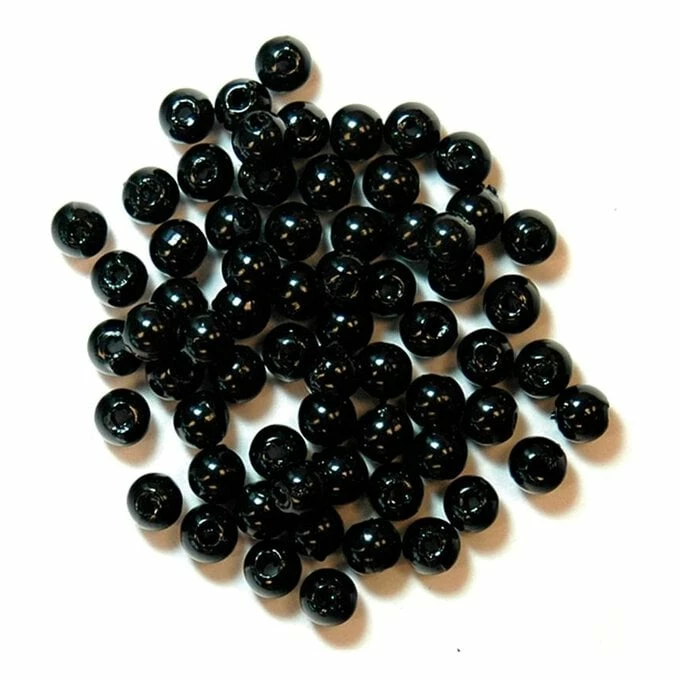 Best Pirce 👍 Craft Factory Black Pearl Beads 4mm 7g 😉 3 Best Pirce 👍 Craft Factory Black Pearl Beads 4mm 7g 😉