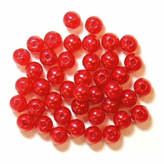 Cheap ๐ Craft Factory Red Pearl Beads 5mm 7g ๐ 3 Cheap ๐ Craft Factory Red Pearl Beads 5mm 7g ๐