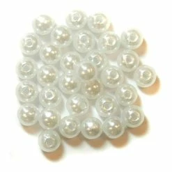 Wholesale 😀 Craft Factory White Pearl Beads 6mm 7g 💯