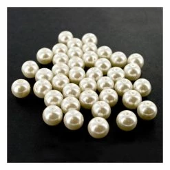 Cheapest 😍 Hobbycraft Glass Pearls Beads White 🧨