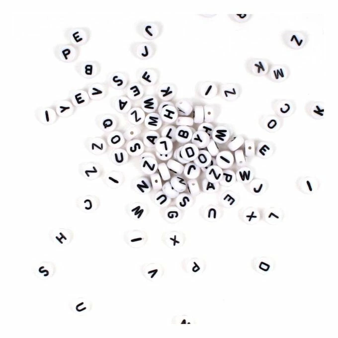 Coupon ๐คฉ Hobbycraft White Round Flat Alphabet Beads With Black Words 3mm X 7mm ๐ฅ 4 Coupon ๐คฉ Hobbycraft White Round Flat Alphabet Beads With Black Words 3mm X 7mm ๐ฅ - Image 2