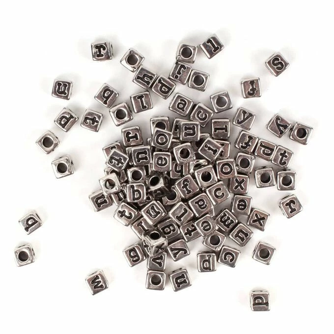 Cheapest ๐ Hobbycraft White Square Alphabet Beads 6mm X 7mm ๐ 4 Cheapest ๐ Hobbycraft White Square Alphabet Beads 6mm X 7mm ๐ - Image 2