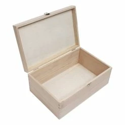 Buy 👏 Hobbycraft Wooden Storage Box 30cm X 20cm X 13cm 🎉 -Hobbycraft Shop 617375 1000 2 wooden storage box 30cm x 20cm x 13cm