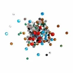 Hot Sale 🎁 Hobbycraft Multi Assorted Round Gems 90g 🛒