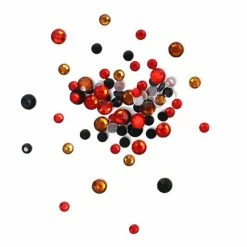 Coupon βοΈ Hobbycraft Black And Red Assorted Round Gems 90g π€©