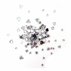 Wholesale ⭐ Hobbycraft Iridescent Assorted Heart Gems 90g 🎁