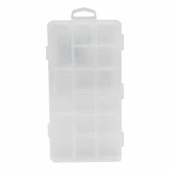 Promo ❤️ Hobbycraft Clear Plastic Storage Box 25cm X 12.5cm 👍