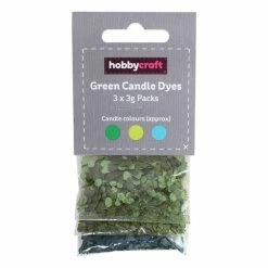 Promo 🥰 Hobbycraft Green Candle Making Dye 3g 3 Pack 🔥
