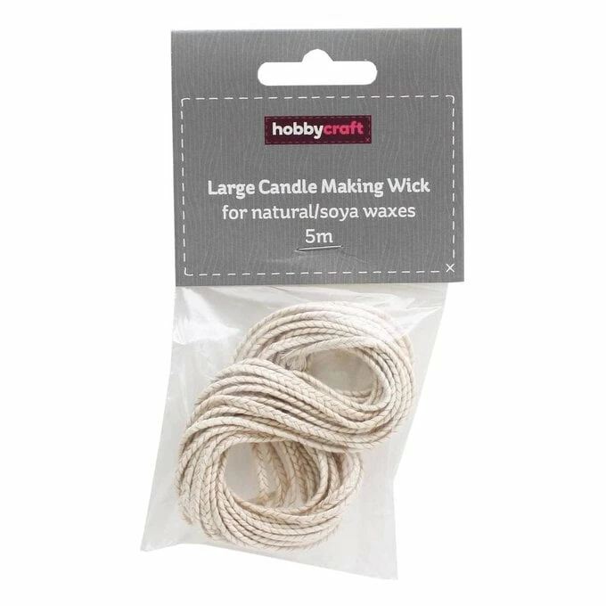 Cheap 🤩 Hobbycraft Large Candle Making Wick For Soya Waxes 5m 🎉 4 Cheap 🤩 Hobbycraft Large Candle Making Wick For Soya Waxes 5m 🎉 - Image 2