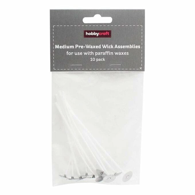 Best deal ❤️ Hobbycraft Pre-Waxed Wick Assemblies For Paraffin Wax 100mm 10 Pack ✔️ 4 Best deal ❤️ Hobbycraft Pre-Waxed Wick Assemblies For Paraffin Wax 100mm 10 Pack ✔️ - Image 2