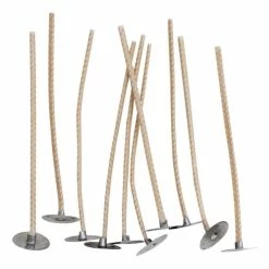 Cheapest 🔥 Hobbycraft Pre-Waxed Wick Assemblies For Soya Wax 80mm 10 Pack 🧨