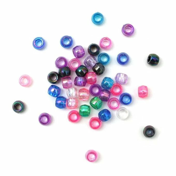 Brand new ๐งจ Hobbycraft Iridescent Pastel Pony Beads 68.3g ๐ 3 Brand new ๐งจ Hobbycraft Iridescent Pastel Pony Beads 68.3g ๐