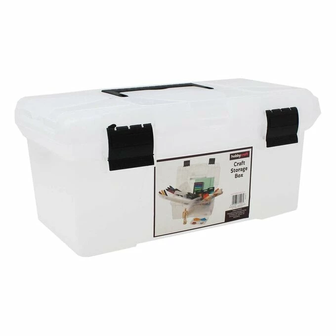 Budget ๐ Hobbycraft Clear Universal Craft Box 39cm X 23cm X 17cm ๐ 3 Budget ๐ Hobbycraft Clear Universal Craft Box 39cm X 23cm X 17cm ๐