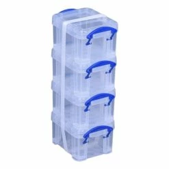 Flash Sale 👍 Really Useful Products Really Useful Clear Box 0.14 Litres 4 Pack 🧨