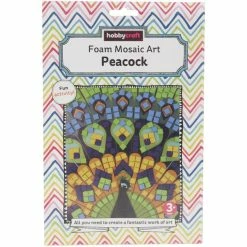Best reviews of 😍 Hobbycraft Foam Mosaic Art Peacock 🛒 -Hobbycraft Shop 650143 1001 3 foam mosaic art peacock