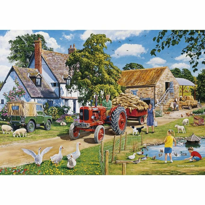 Best Pirce ⭐ Gibsons The Farmer's Round Jigsaw Puzzle 500 Pieces 4 Pack 🥰 7 Best Pirce ⭐ Gibsons The Farmer's Round Jigsaw Puzzle 500 Pieces 4 Pack 🥰 - Image 5