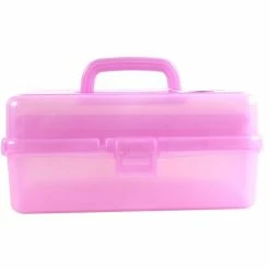 Outlet ✨ Hobbycraft Pale Pink Metallic Caddy 33cm X 20cm X 15cm 👍 -Hobbycraft Shop 652617 1004 3 pale pink metallic caddy 33cm x 20cm x 15cm