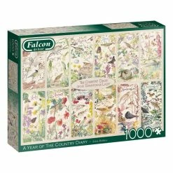 New 🤩 Falcon Year Of The Country Diary Jigsaw Puzzle 1000 Pieces 🥰