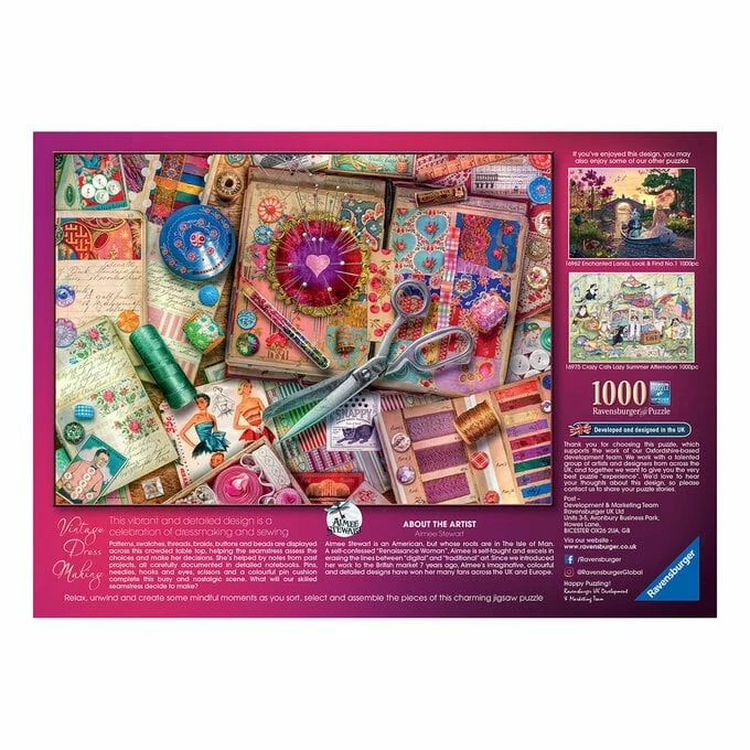 Cheap π Ravensburger Vintage π Dressmaking Jigsaw Puzzle 1000 Pieces π― 5 Cheap π Ravensburger Vintage π Dressmaking Jigsaw Puzzle 1000 Pieces π― - Image 3