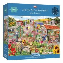 New 🥰 Gibsons Life On The Allotment Jigsaw Puzzle 1000 Pieces 💯