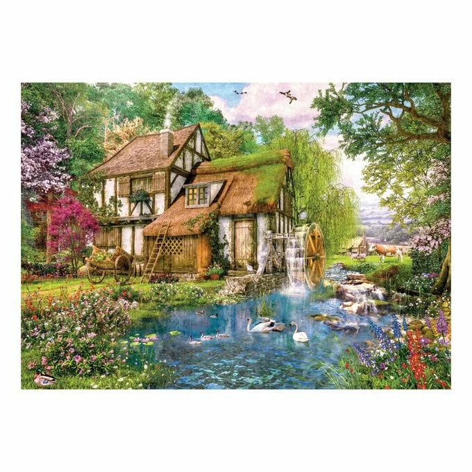 Budget π€© Falcon Watermill Cottage Jigsaw Puzzle 1000 Pieces π 4 Budget π€© Falcon Watermill Cottage Jigsaw Puzzle 1000 Pieces π - Image 2