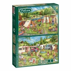 Buy π Falcon Camping And Caravanning Jigsaw Puzzle 500 Pieces 2 Pack βοΈ
