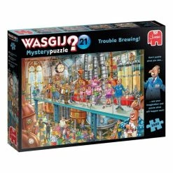 New ✨ Wasgij Mystery 21 Trouble Brewing Jigsaw Puzzle 1000 Pieces 🧨