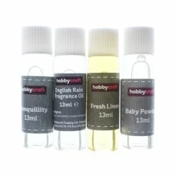Flash Sale ⭐ Hobbycraft Home Candle And Soap Fragrance Oils 13ml 4 Pack 👏