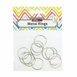 Cheap 😍 Hobbycraft Metal Keyrings 12 Pack ⌛ -Hobbycraft Shop 660478 1000 3 Metal Rings 12pack