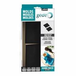 Deals 🧨 Pebeo Gedeo Square Coaster Moulds 2 Pack ✨ -Hobbycraft Shop 660870 1000 1 geode square coaster moulds