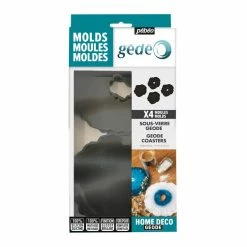New π Pebeo Gedeo Geode Coaster Moulds 4 Pack π 9 New π Pebeo Gedeo Geode Coaster Moulds 4 Pack π -Hobbycraft Shop 660872 1000 1 geode coaster moulds