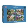 Cheap 🔥 Gibsons Fauna And Flora Jigsaw Puzzles 500 Pieces 4 Pack ✨ -Hobbycraft Shop 662235 1000 1 gibsons fauna flora jigsaw